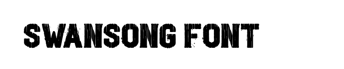 Swansong Font font download