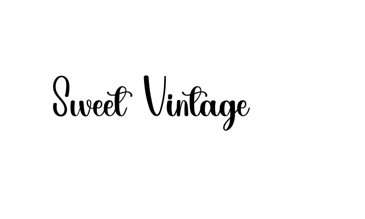 Sweet Vintage font
