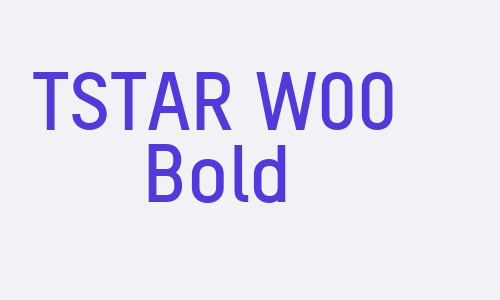 TSTAR W00 Bold Font