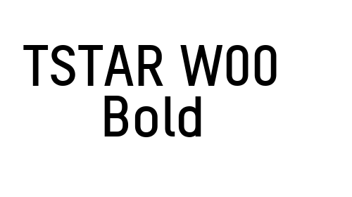 TSTAR W00 Bold font download