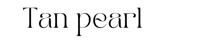 Tan pearl font download