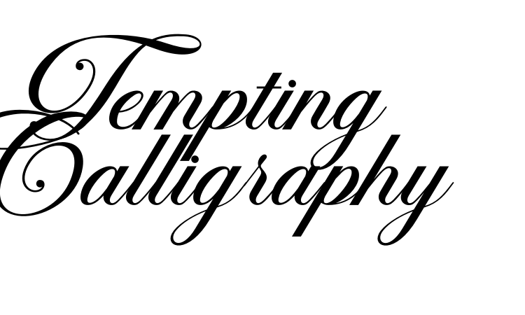 Tempting Calligraphy Font