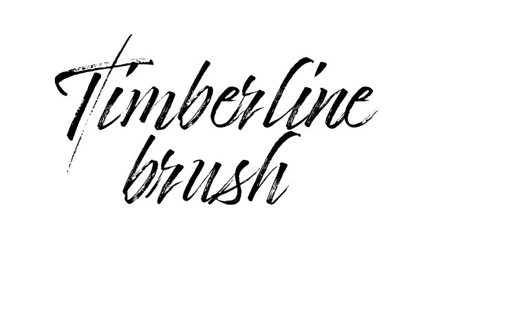 Timberline brush Font