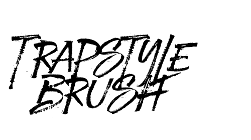 Trapstyle Brush font