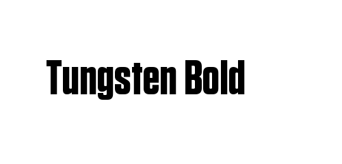 Tungsten Bold