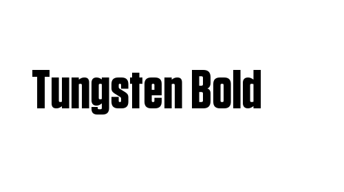 Tungsten Bold font download