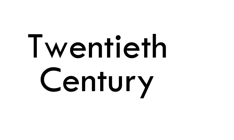 Twentieth Century Font