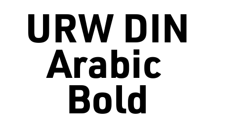 URW DIN Arabic Bold font