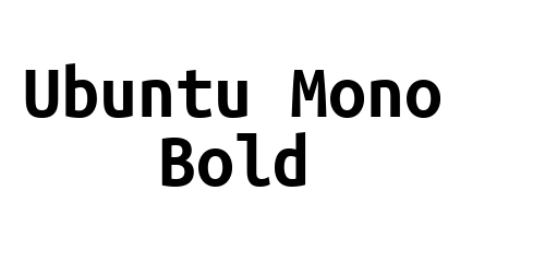 Ubuntu Mono Bold