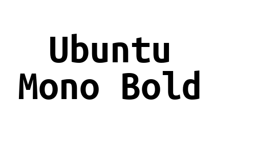 Ubuntu Mono Bold font download