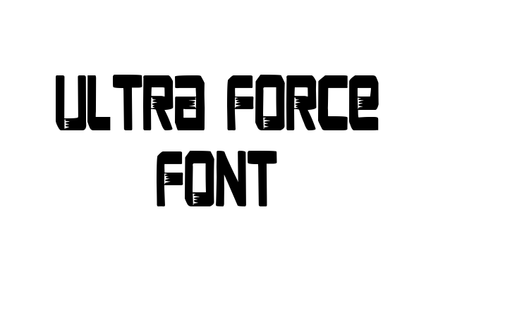 Ultra Force Font font