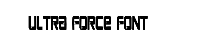 Ultra Force Font font download