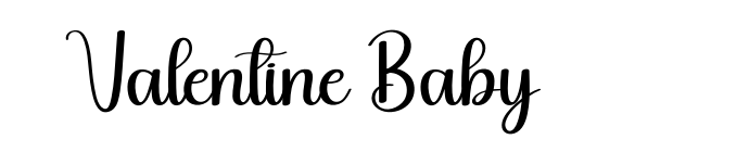 Valentine Baby font download