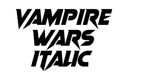 Vampire Wars Italic font