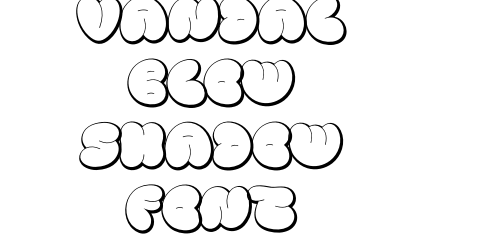 Vandal Blow Shadow Font