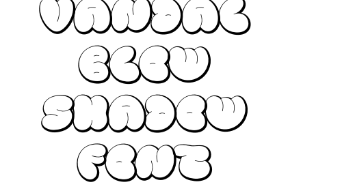 Vandal Blow Shadow Font font