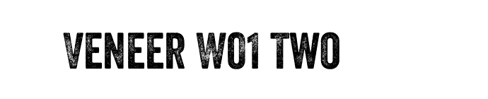Veneer W01 Two font download