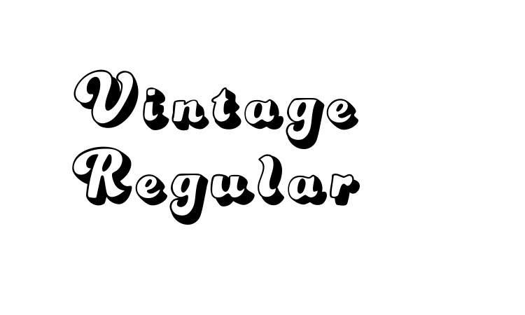 Vintage Regular font