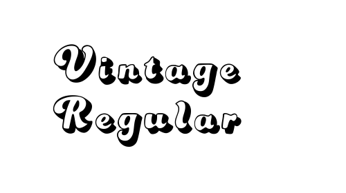 Vintage Regular font