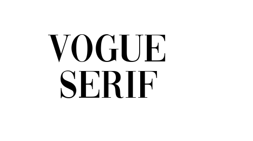 Vogue Serif font