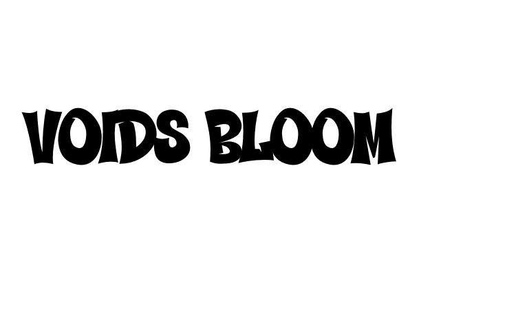 Voids Bloom Font
