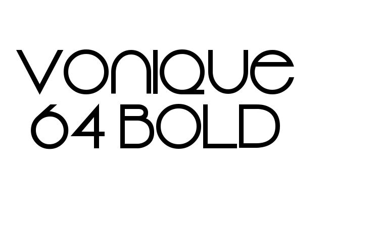 Vonique 64 Bold Font