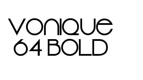Vonique 64 Bold font
