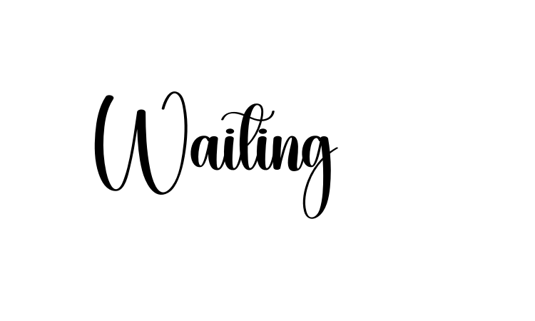Waiting Font
