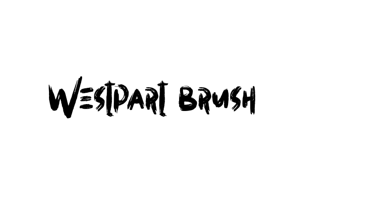 Westpart brush font