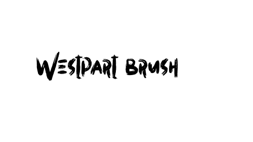 Westpart brush font