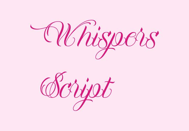 Whispers Script