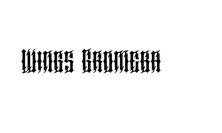 Wings Gromeba Font