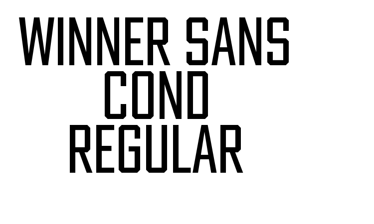 Winner Sans Cond Regular Font