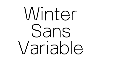 Winter Sans Variable Font