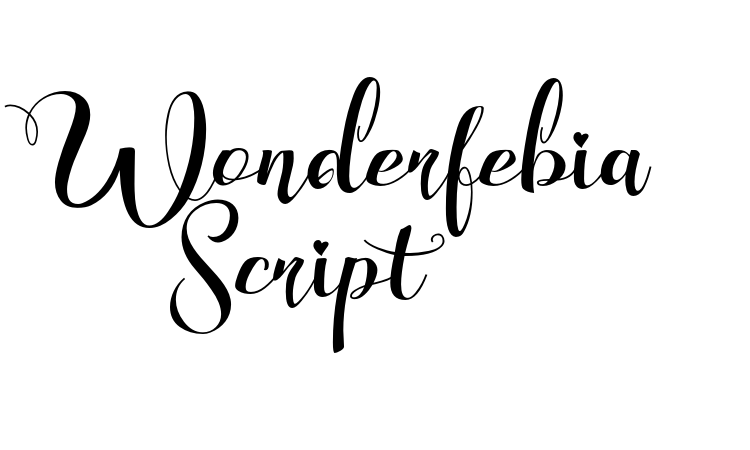 Wonderfebia Script Font