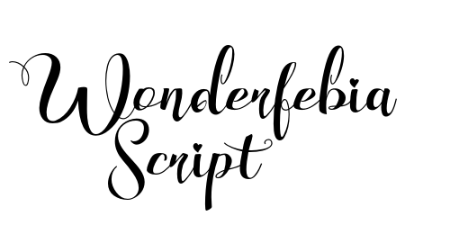 Wonderfebia Script font download