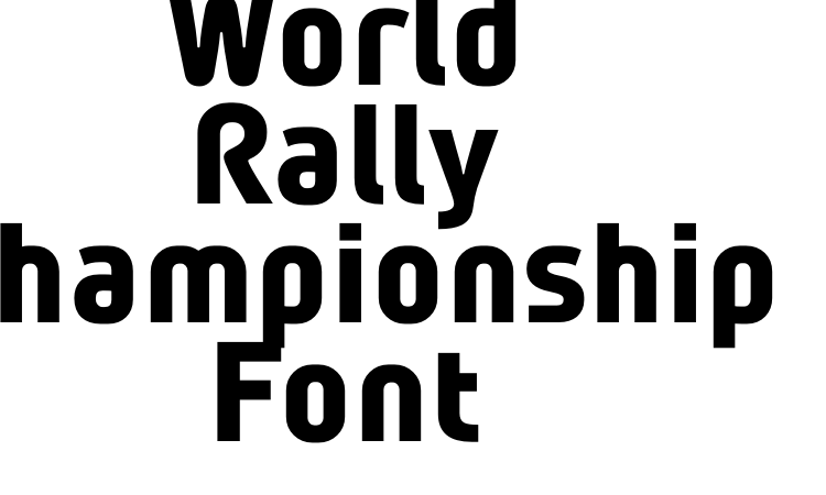 World Rally Championship Font font