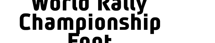 World Rally Championship Font font download