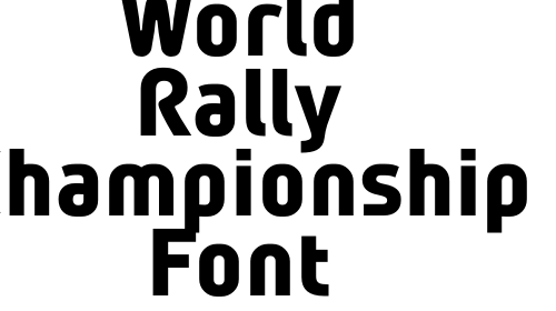 World Rally Championship Font font