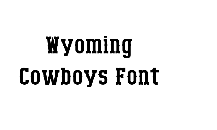 Wyoming Cowboys Font font
