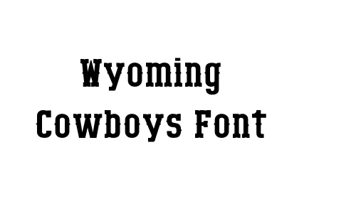 Wyoming Cowboys Font font