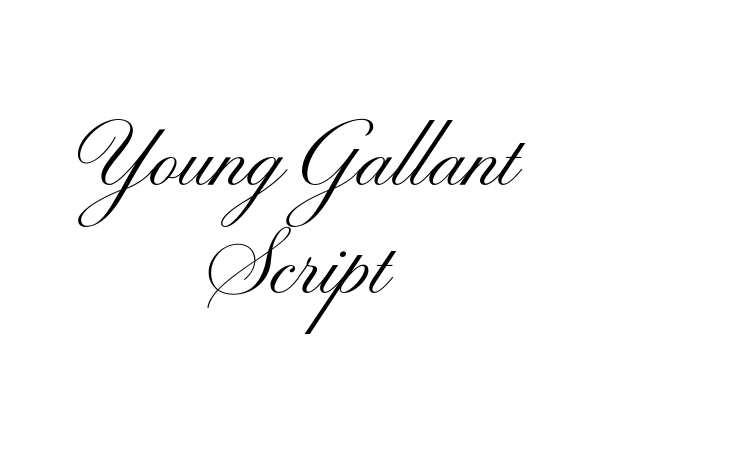 Young Gallant Script font