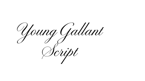 Young Gallant Script font