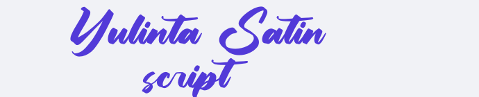 Yulinta Satin script