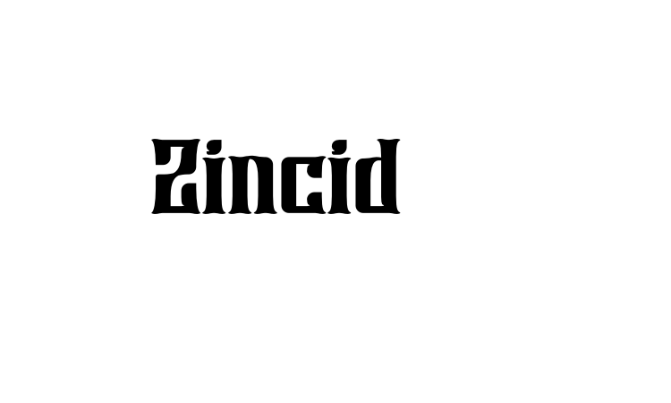 Zincid Font