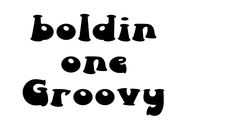 boldin one Groovy Font
