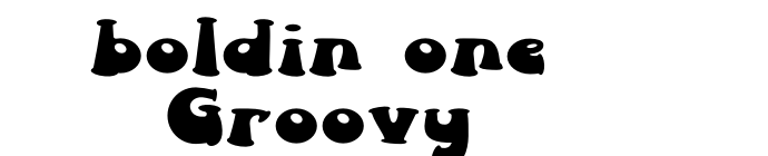 boldin one Groovy font download