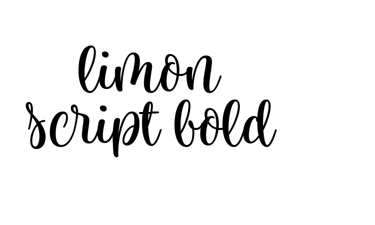 limon script bold Font