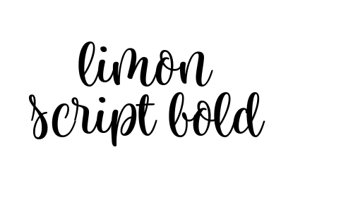 limon script bold font download