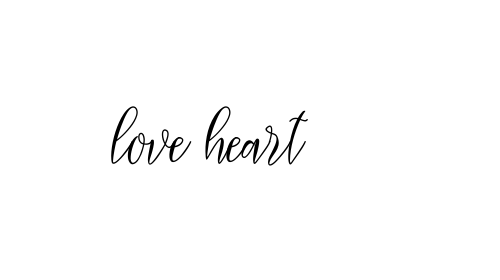 love heart font